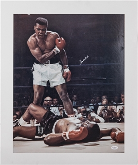 Muhammad Ali Autographed 16x20 Photograph of Ali Over Liston (JSA)